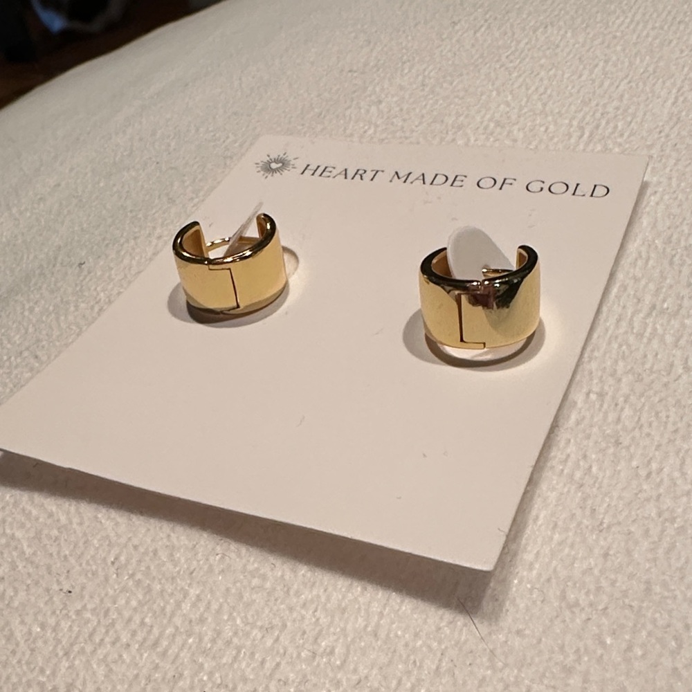 NWT Women's Gold Hoop Earrings, daily wear